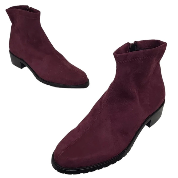 Ron White Giorgi Mulberry Vegan Leather Ankle Boot - Picture 1 of 6